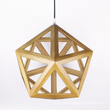 Modern Industrial Style chandelier light E27 Wood Pendant Lamp for Dining Room